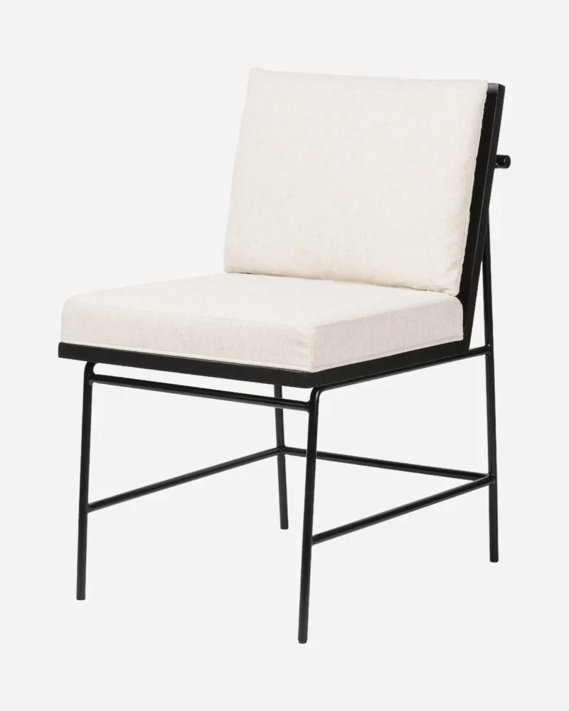 CRETE Chaise de salle à manger - Noir