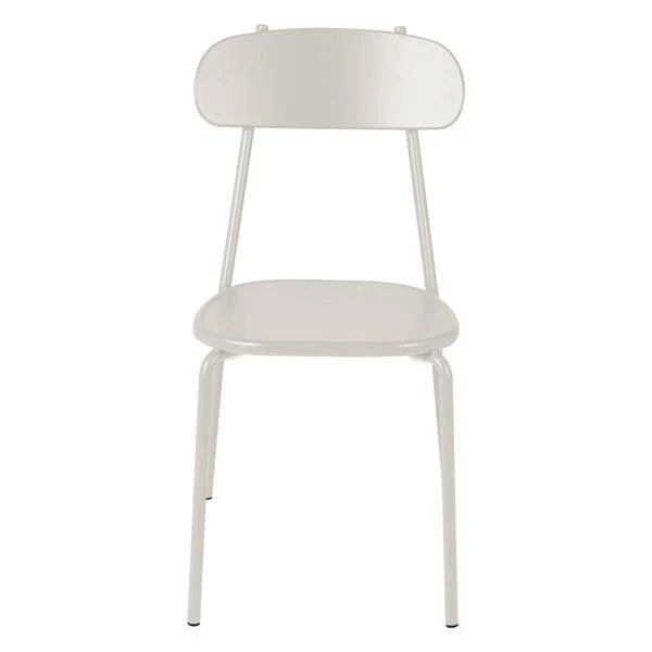 Chaise repas outdoor métal beige