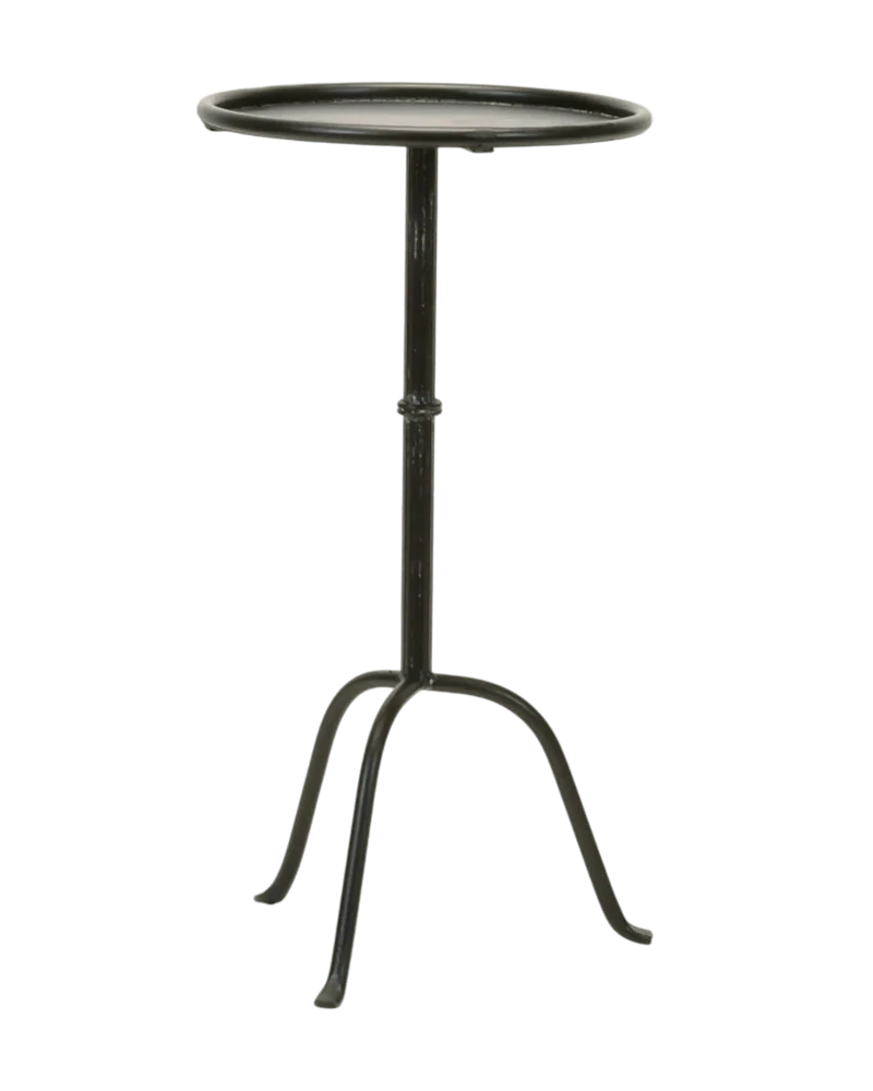 Table ronde d'appoint en métal