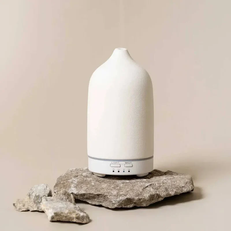 Diffuseur Céramique Blanc Mat - La Vie Apothicaire