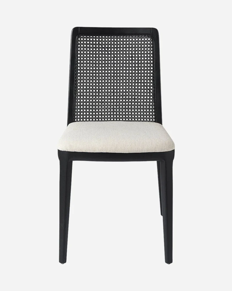 JOLIAN Chaise de salle à manger - Noir