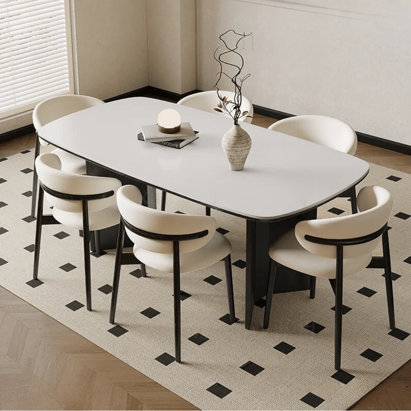 Silla de comedor nórdica acero negro Olimpo