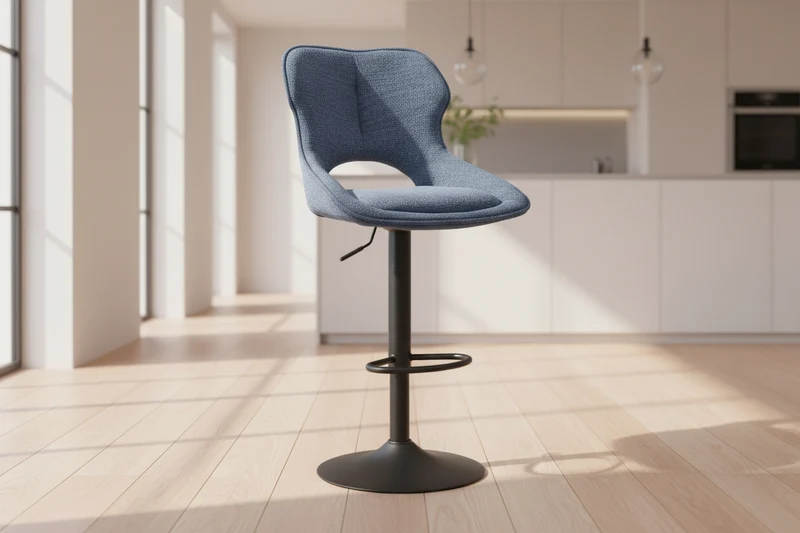 Chaise de bar bleu - Morine