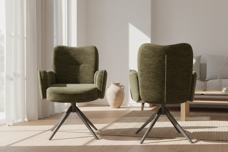 Lot de 2 fauteuils pivotant - Munich