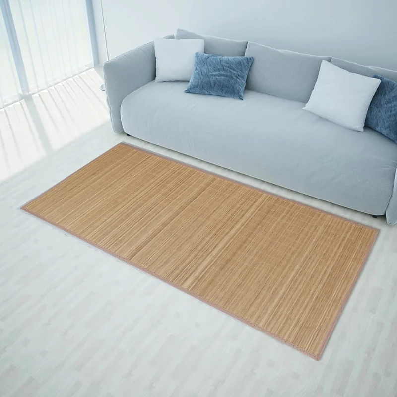 Tapis en bambou 160 x 230 cm Marron DEC023935