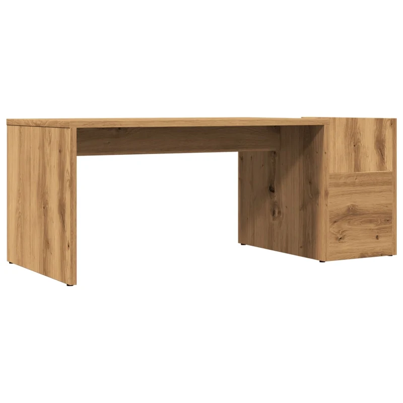 Table basse design moderne et contemporaine 90 x 45 x 35 cm bois d'ingénierie couleur chêne DEC038297