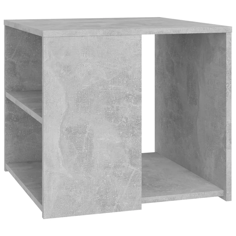 Table d'appoint bout de canapé 50 x 50 x 45 cm bois d'ingénierie gris DEC032458