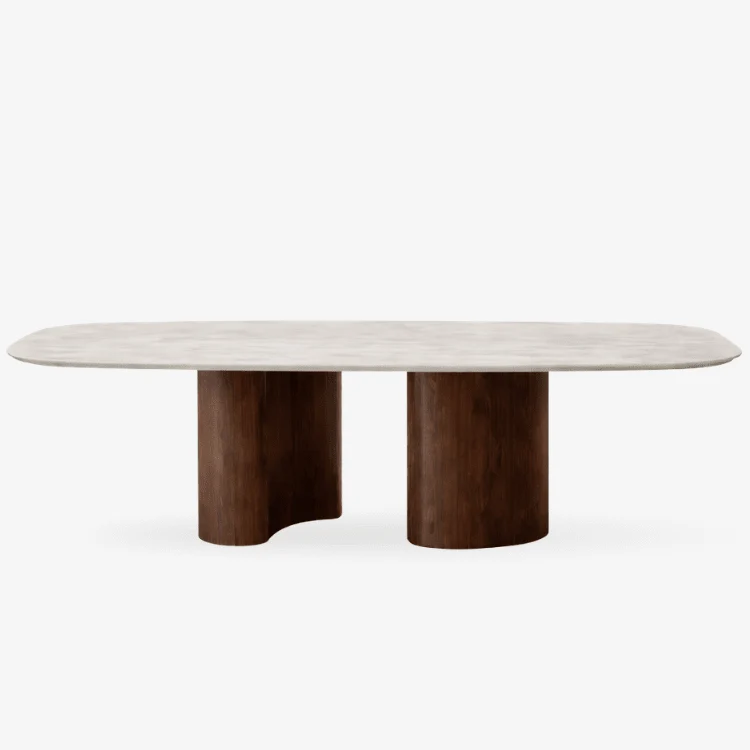 Mesa de comedor KORDA 200 en piedra sinterizada