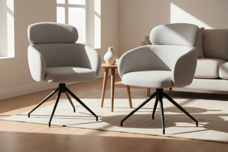 Chaise de salle à manger pivotante - Jonas