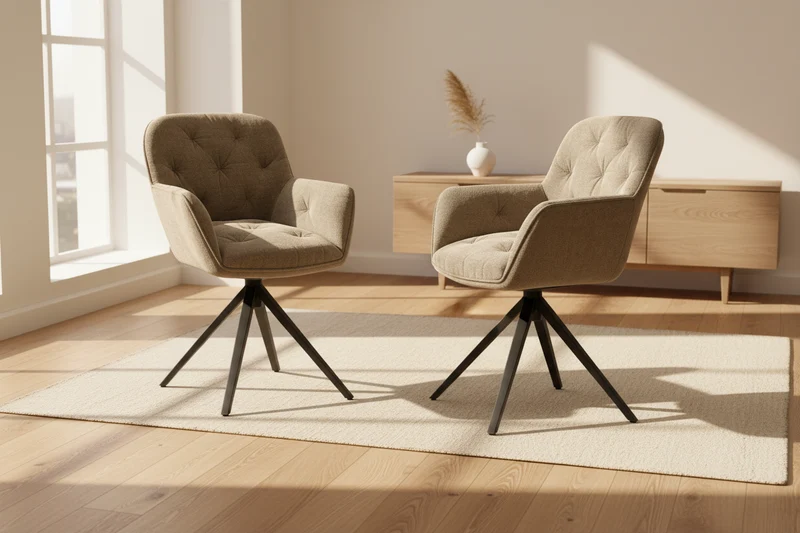 Lot de 2 chaises pivotantes - Charleston