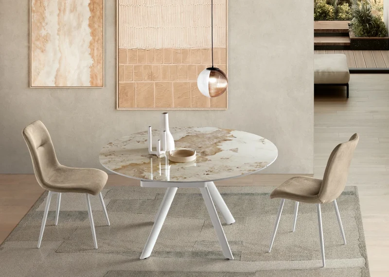 Table céramique extensible rotative – Ronny