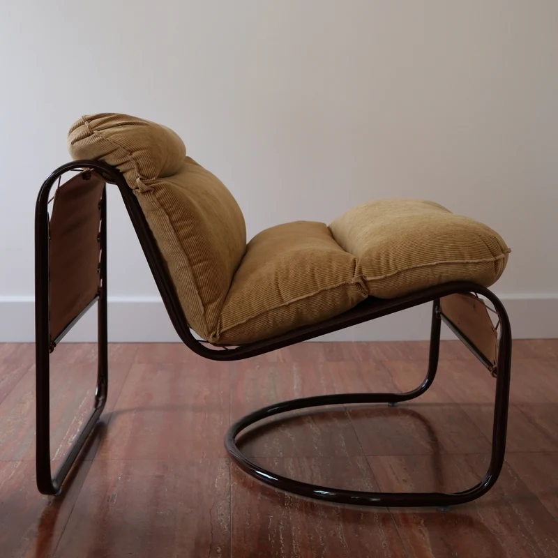 Fauteuil Campo velours milleraies