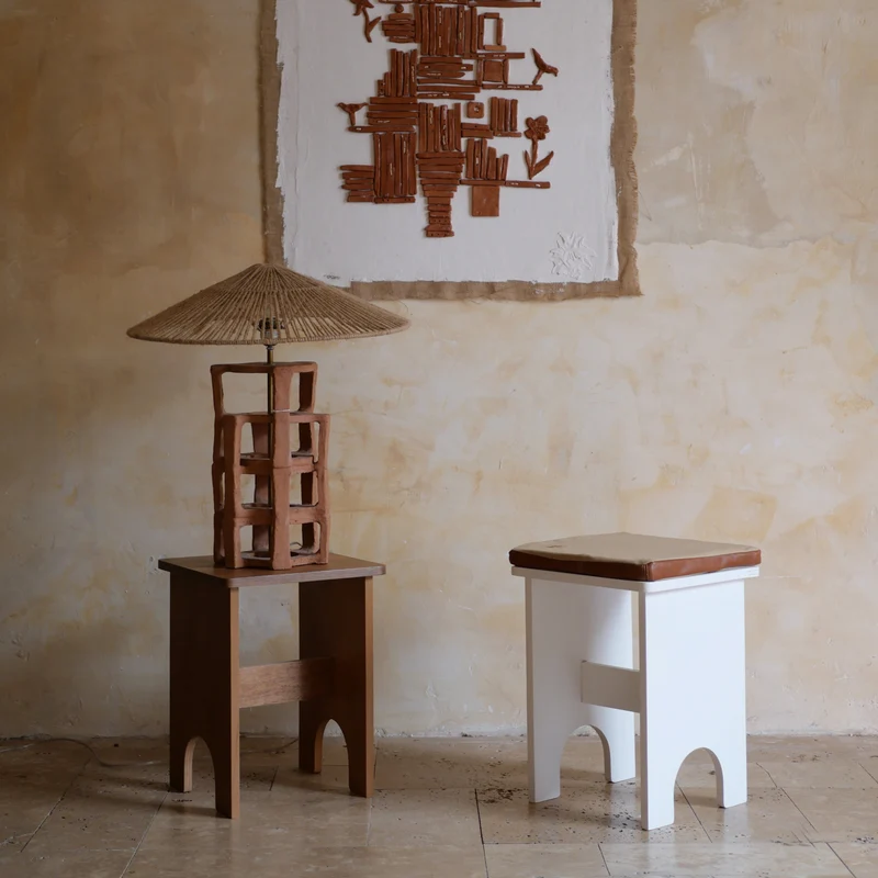 Tabouret en bois Chapel - Au Soleil