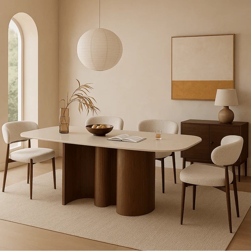 Silla de comedor Scandiwood nogal
