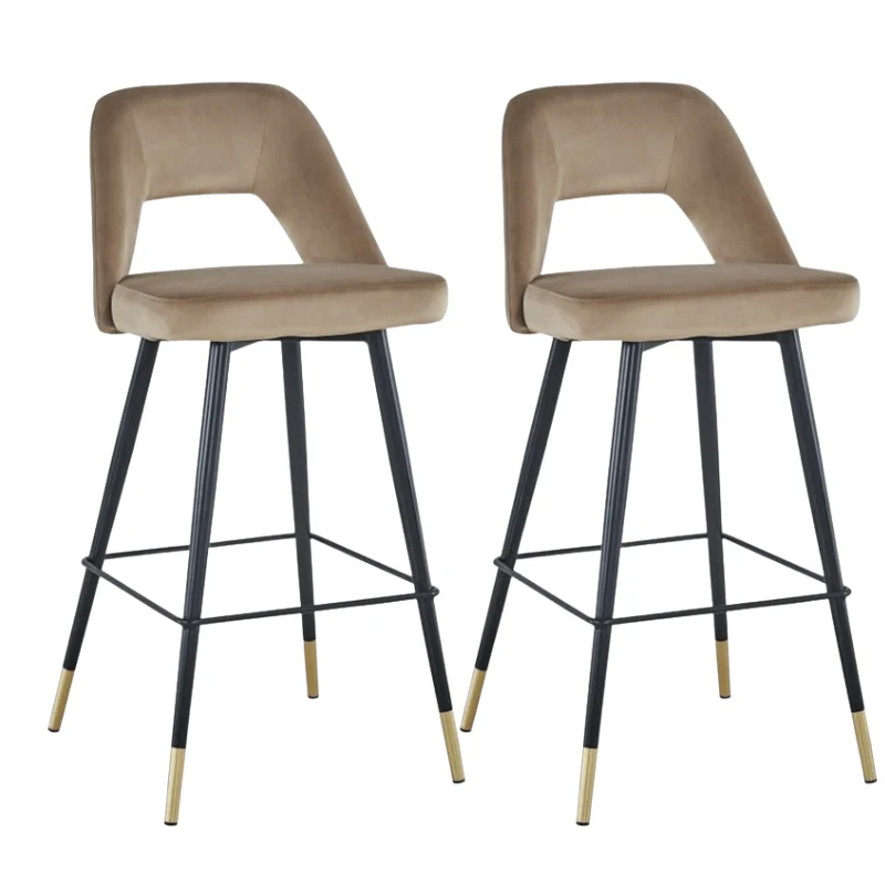 Pack 2 Taburetes de bar velvet Zaima