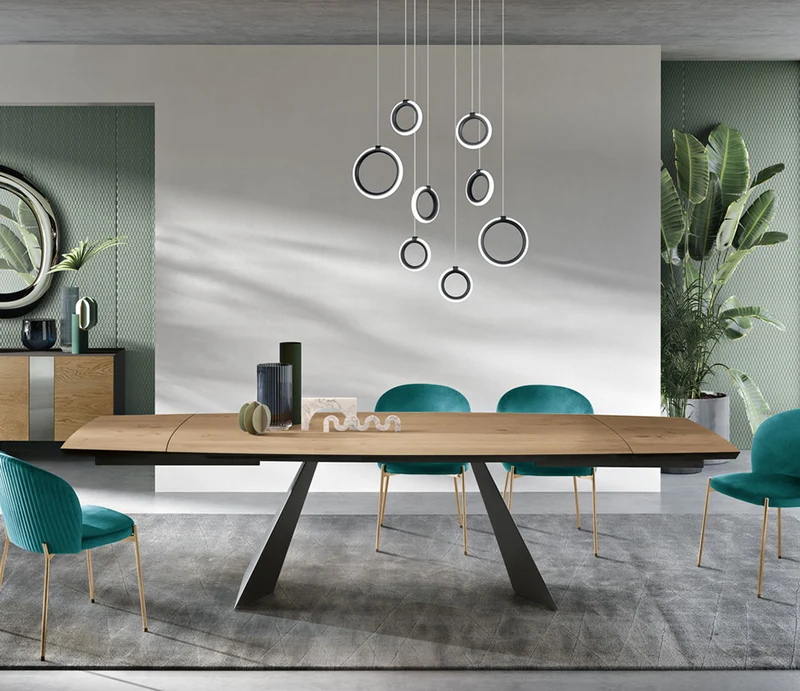 Table à manger extensible en bois - Glamour