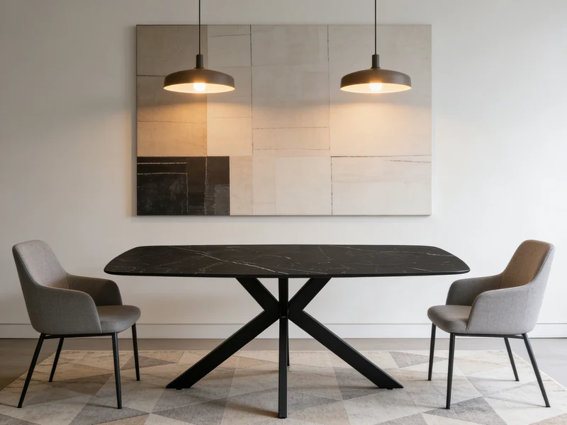Table céramique ovale – Nasa