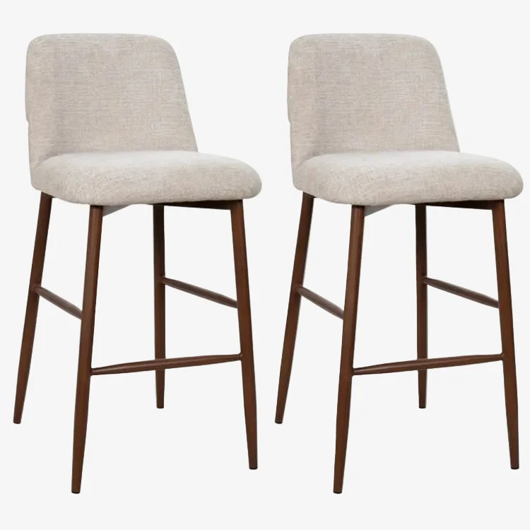 Pack 2 Taburete de bar Toulouse beige