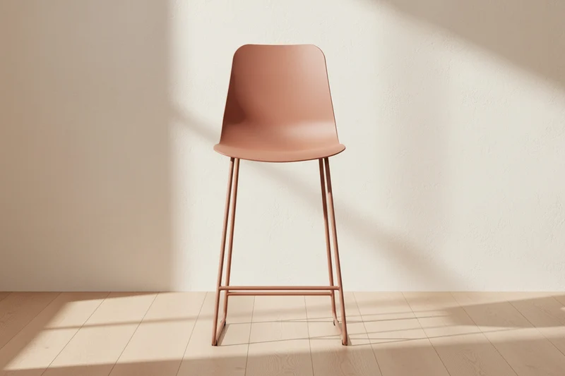 Chaise de comptoir pieds métal - Marie