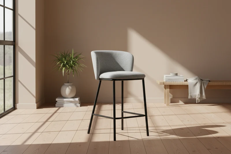 Chaise de bar en tissu - Arthur