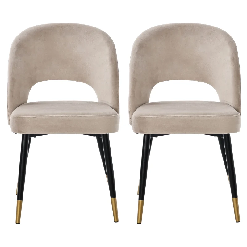 Pack 2 Sillas de comedor terciopelo Mavi