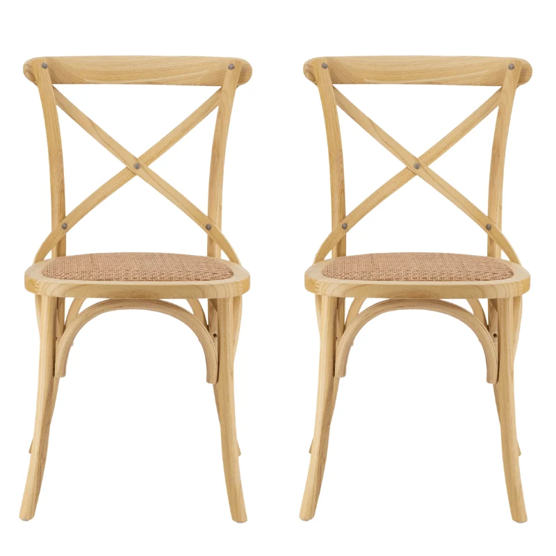 Pack 2 Silla de comedor Thomas natural new