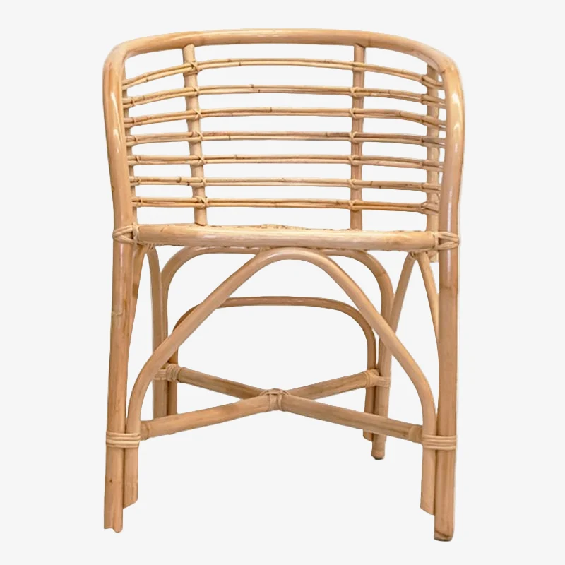 Sillón de comedor con brazos bambú natural Malawi