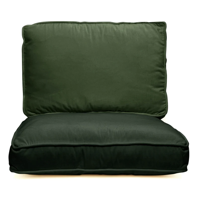 Housse seule Fauteuil Croisette Velours vert foret