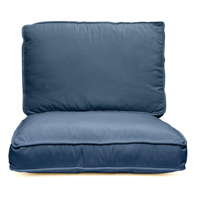 Housse seule Fauteuil Croisette Velours bleu celadon