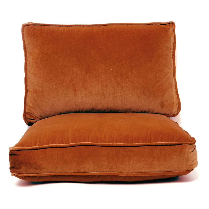 Housse seule Fauteuil Croisette Velours brick
