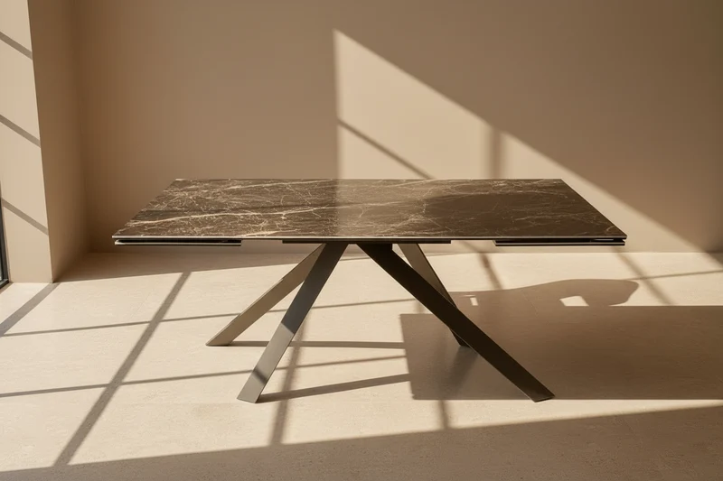 Table extensible céramique marbre - Nestory