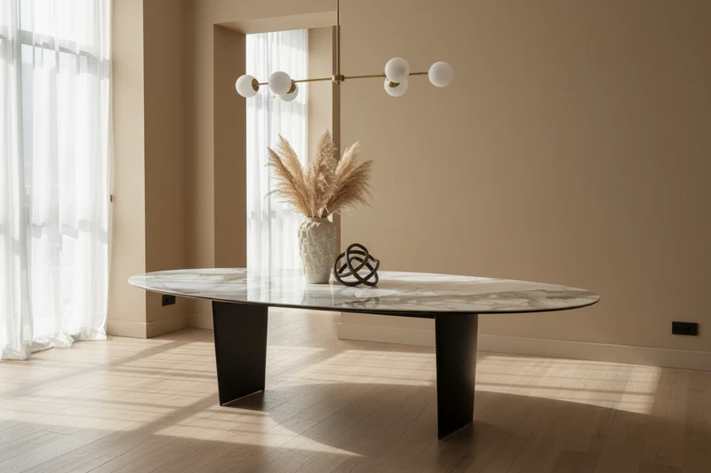Grande table céramique ovale - Goliath Akante