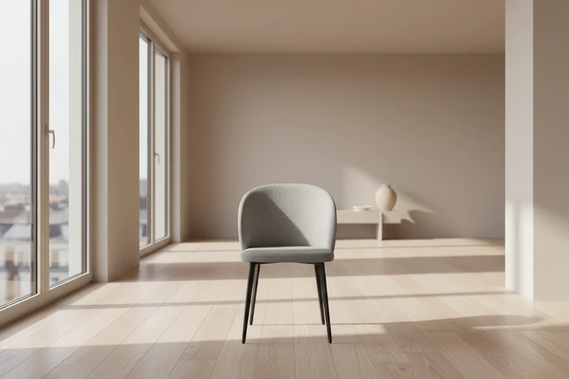 Chaise de salle à manger en tissu - Teno