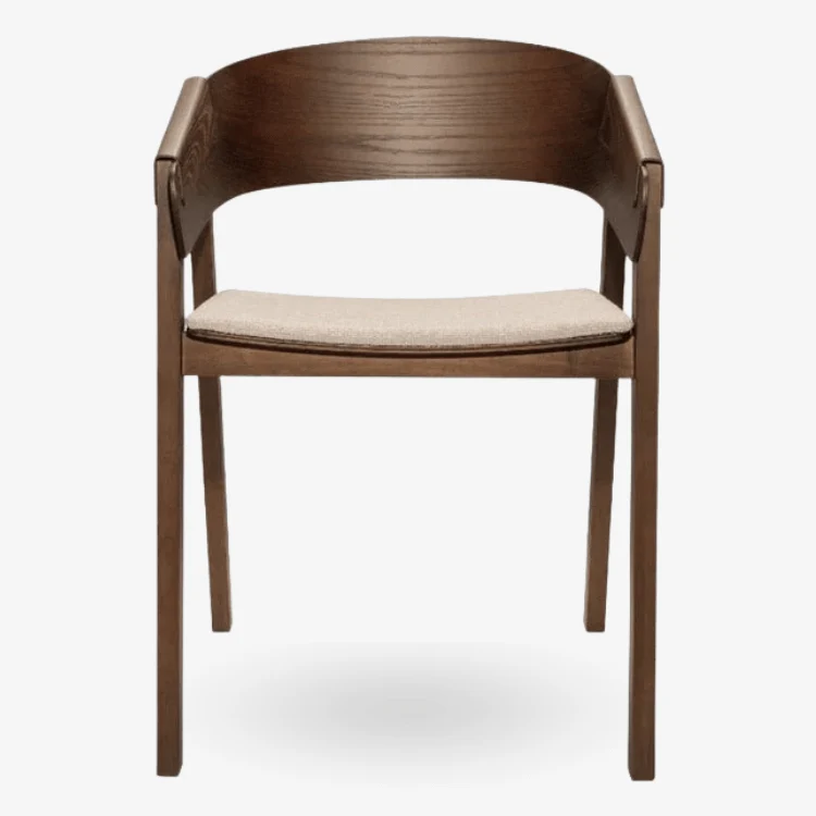 Silla de comedor con reposabrazos madera Mimo