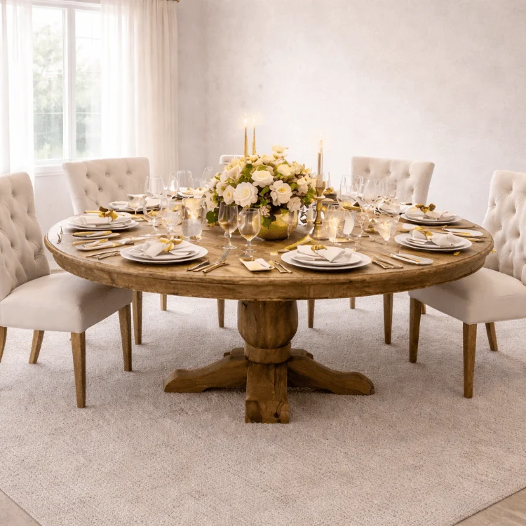 Mesa redonda Lille Ø150 cm en madera de mango maciza
