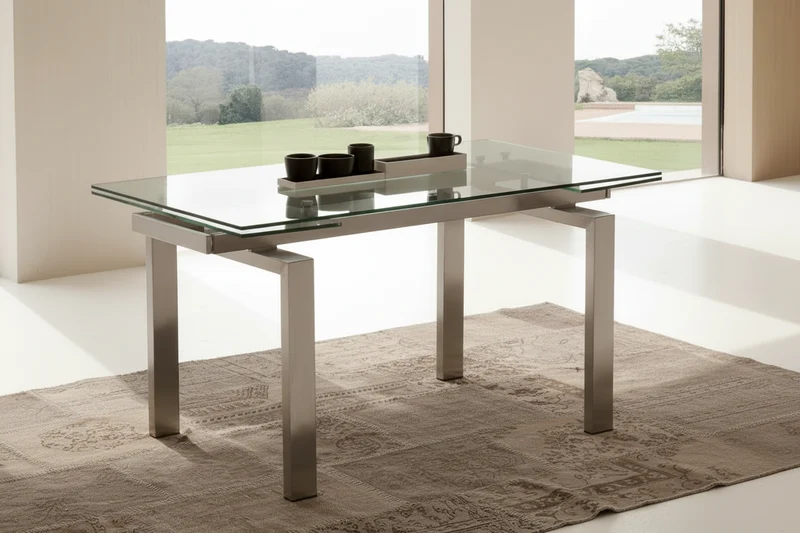 Table à manger en verre extensible - Margaux
