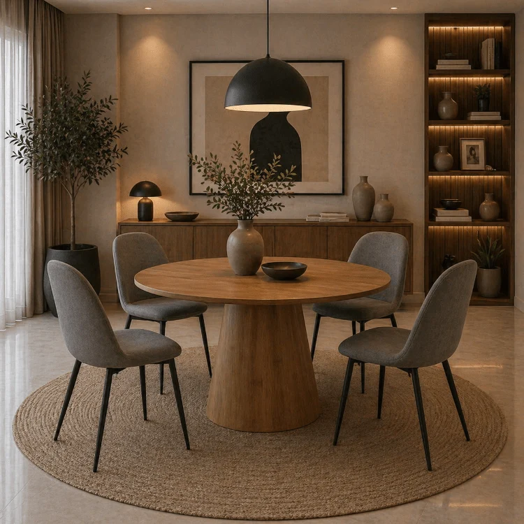 Mesa de comedor redonda Ø120 Zen