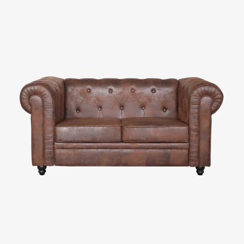 Sofa Chesterfield Microgamuza 2 plazas D