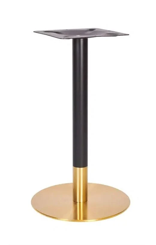 Base de mesa alta inox-titanio oro negro