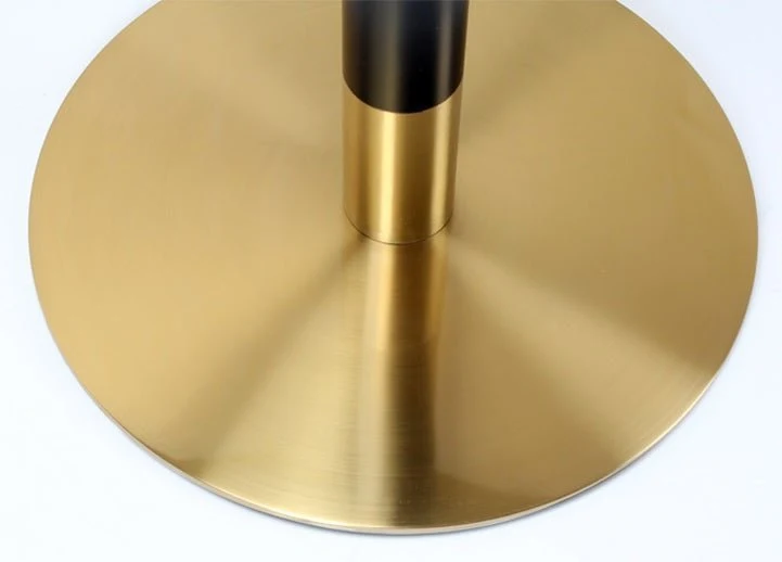 Base de mesa Inox-titanio oro negro 45 cm