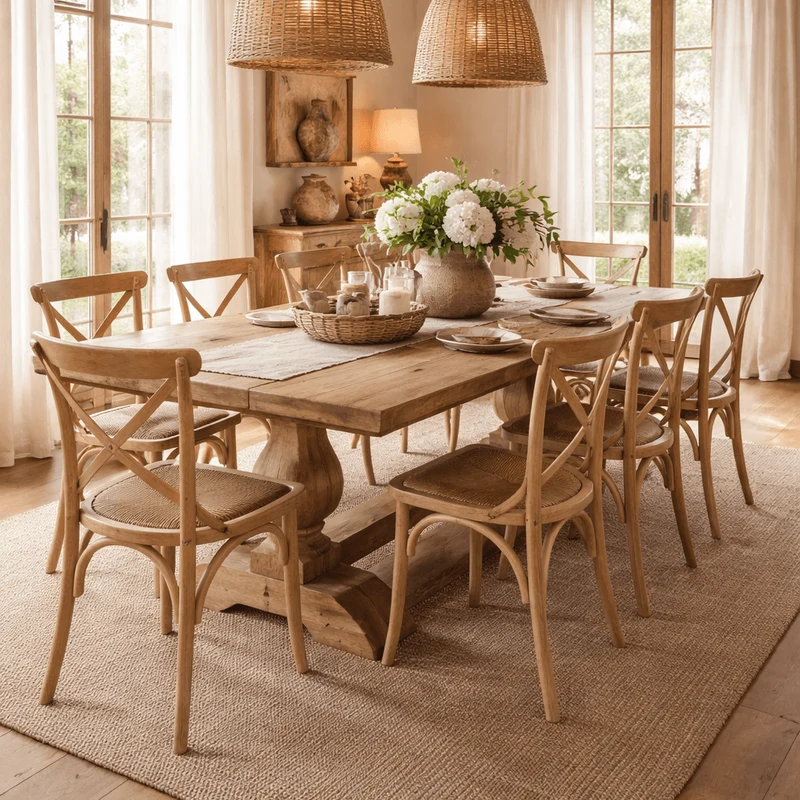 Mesa de comedor madera mango Valery 220 cm