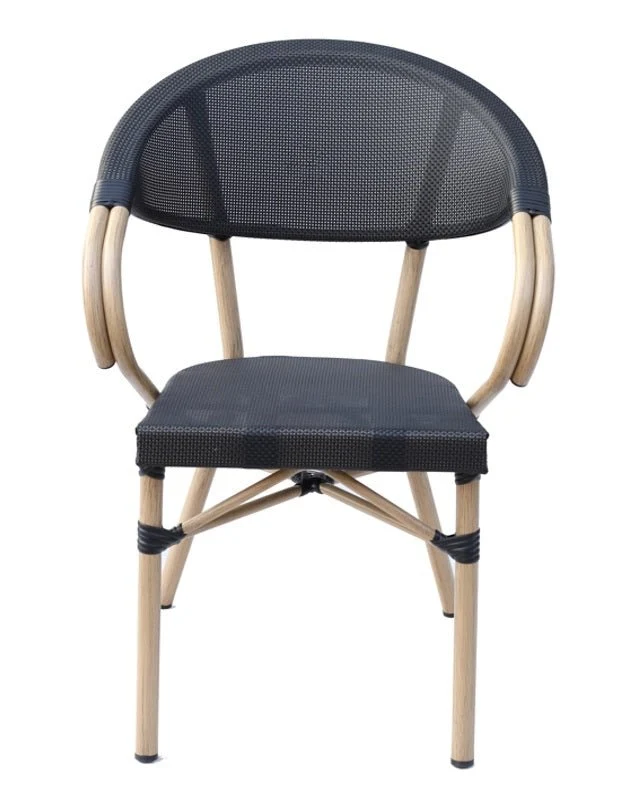 Silla parisina bistró textiline Kyoto negro