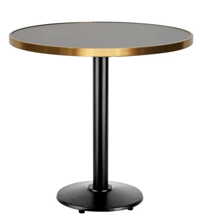 Mesa de bar redonda Meli aro dorado D60-70