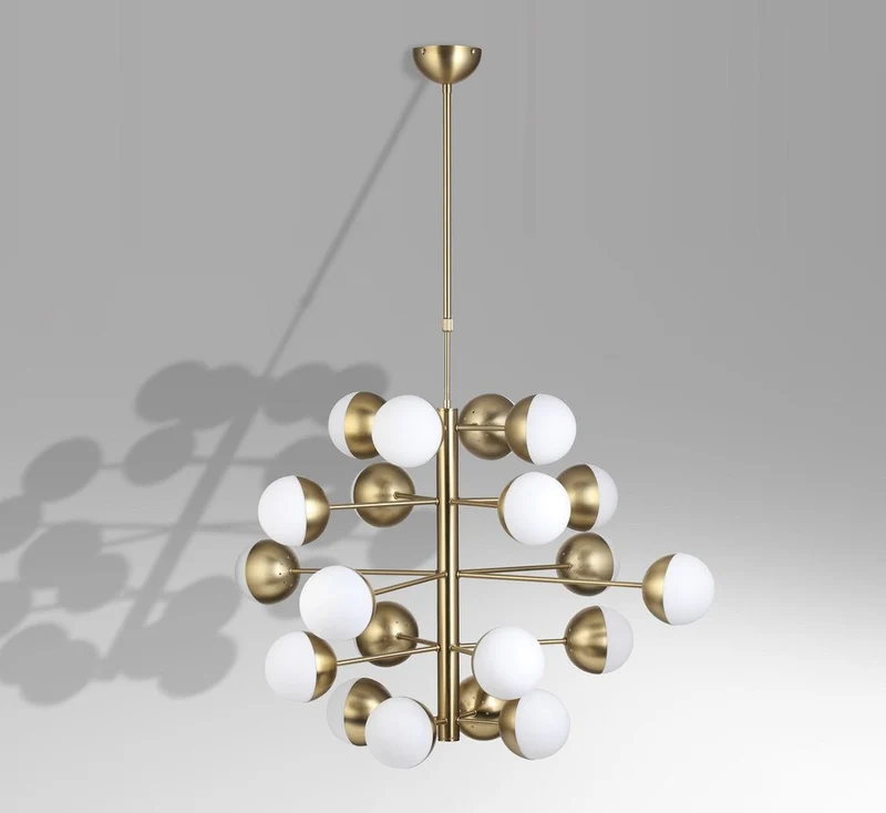 Lámpara techo chandelier 20 globos Anders