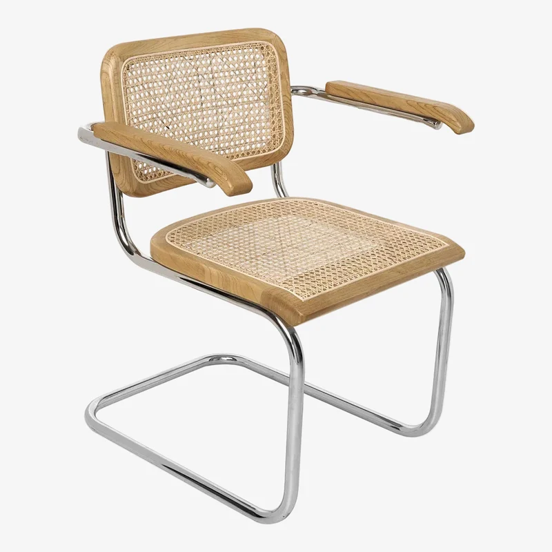 Silla de comedor de ratán reposabrazos Talentto