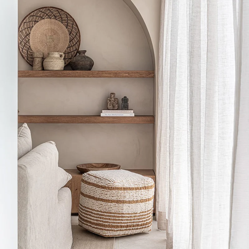 Bodrum Jute Pouf
