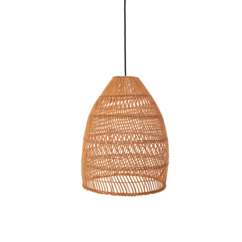 Lámpara de techo mimbre natural trenzada Claudine D.50