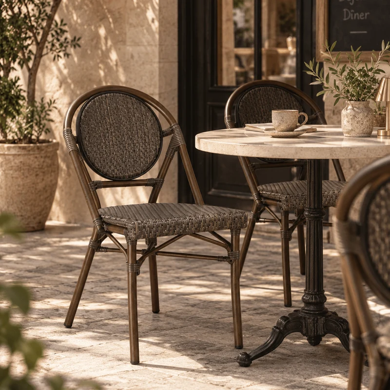 Silla parisina Calais moka
