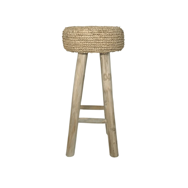 Raffia Bar Stool