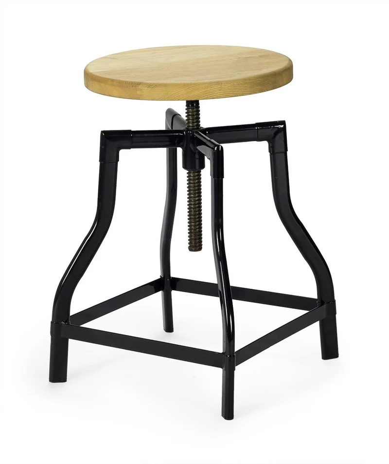 Taburete bajo vintage madera 45H Turner